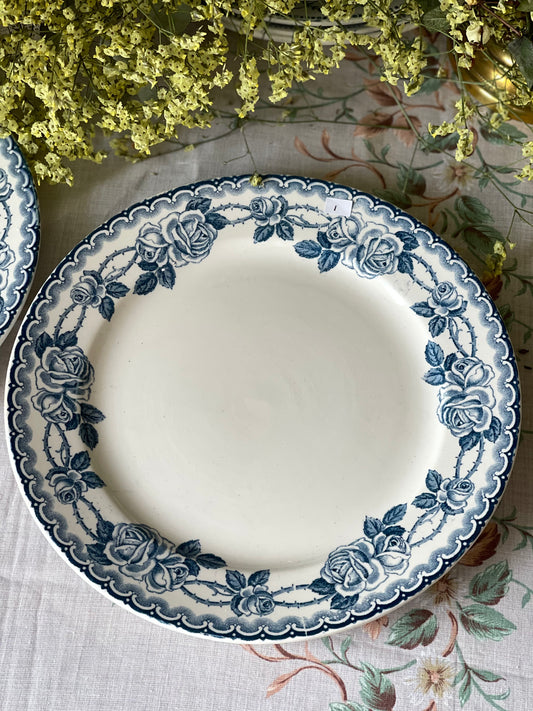 sarreguemines Assiette plat Faience