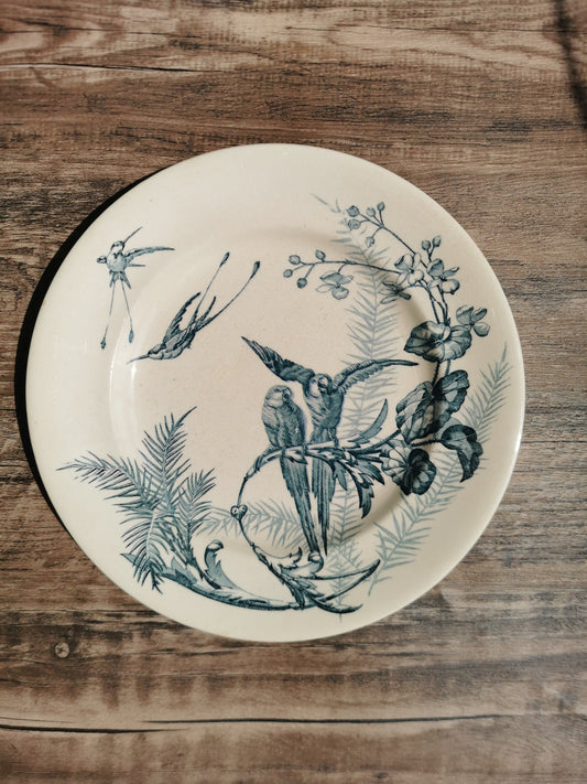 Longwy plat céramique décoration 20cm