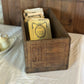 French medieval vintage country style storage wooden box