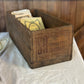 French medieval vintage country style storage wooden box