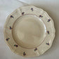 French vintage sarregiemines cream floral flat plate