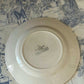 French vintage sarregiemines cream floral flat plate