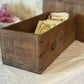 French medieval vintage country style storage wooden box