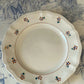 French vintage sarregiemines cream floral flat plate