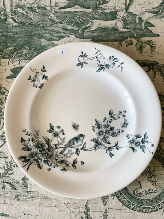 longwy mignon Assiette plat Faience