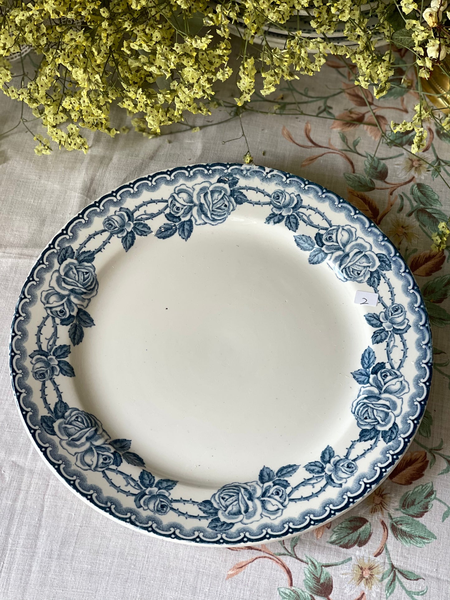 sarreguemines Assiette plat Faience