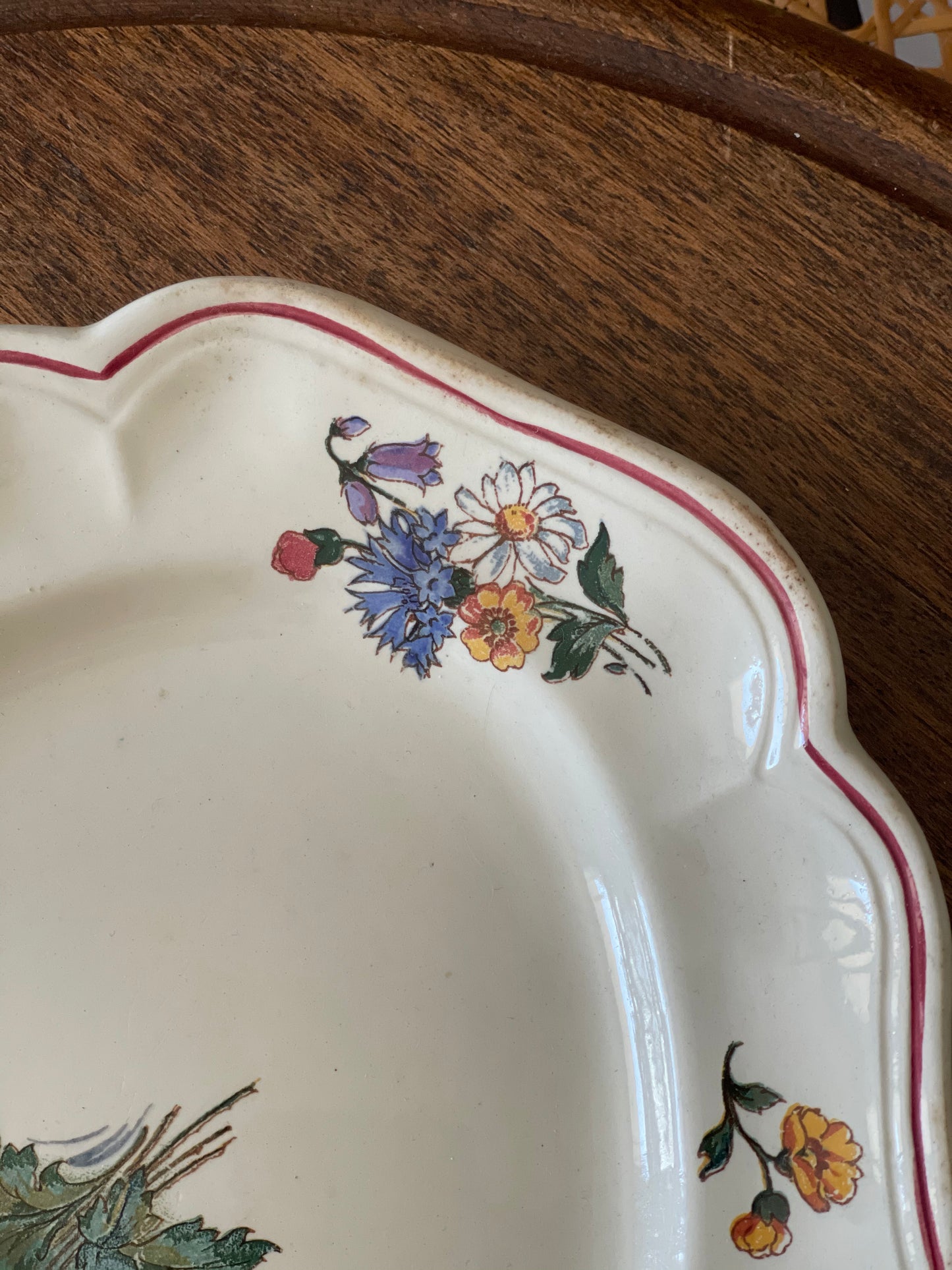 sarreguemines Assiette ovale Faience