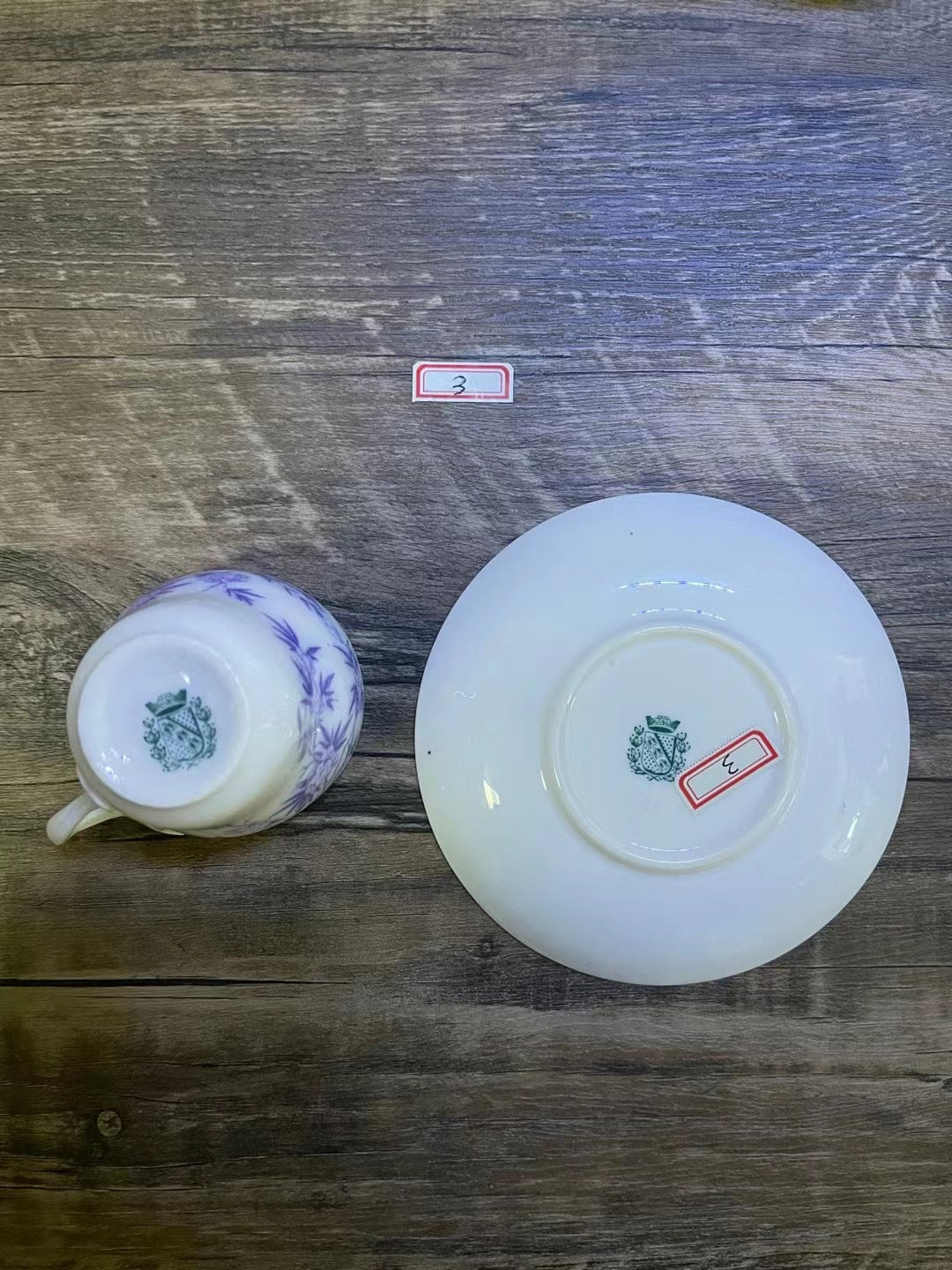 Tasse faience sarreguemines
