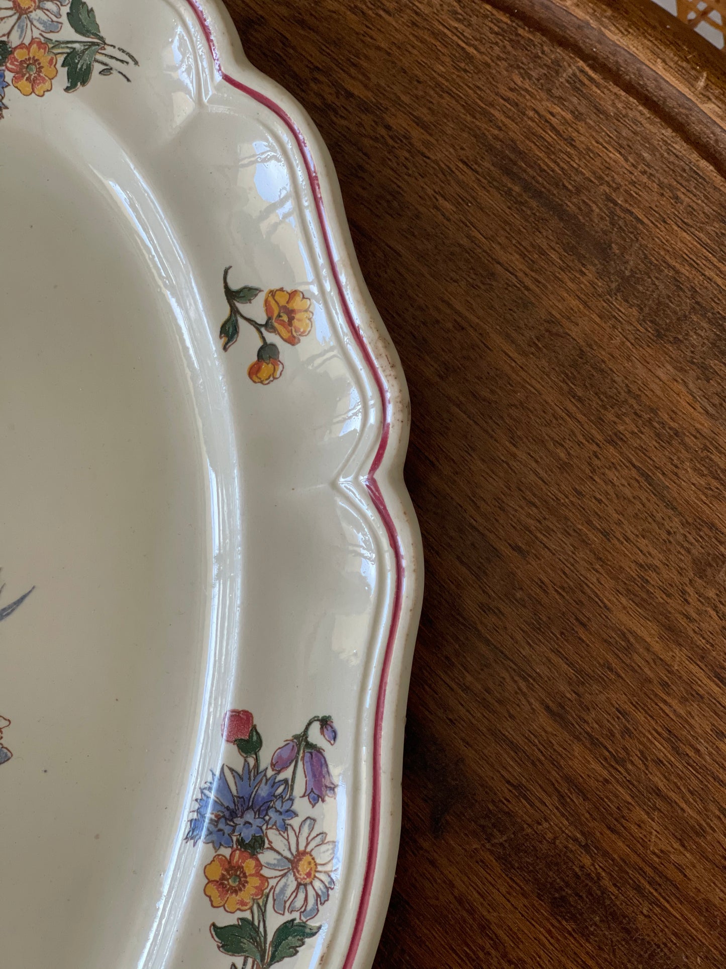 sarreguemines Assiette ovale Faience